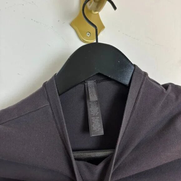 SKIMS Foldover Pants and Stretch Cotton Tee Set in Iron XX-Small - Picture 9 of 13